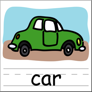 Clip Art Basic Words Car Color Labeled Abcteach