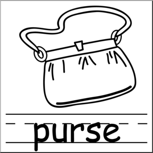 Clip Art Basic Words Coat B W Labeled Abcteach