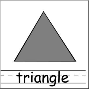 Clip Art Shapes Triangle Right Geometry B W Unlabeled Abcteach