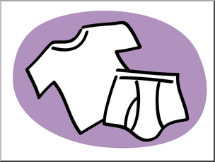 Clip Art Basic Words Underwear Color Unlabeled Abcteach