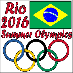 Clip Art: 2016 Summer Olympics 2 Color
