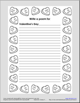 Lapbook: Valentine’s Day (B&W)