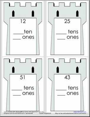 Place Value Castles – Ones and Tens Math