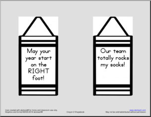 Back to School – Motivational Crayons
