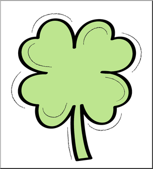 Clip Art: Four Leaf Clover Color 2 – Abcteach