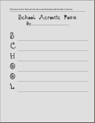 School Acrostic Poem