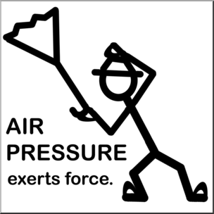 Clip Art: Air Pressure B&W