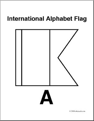 Clip Art: Flags: Alphabet Flag F (coloring page) – Abcteach