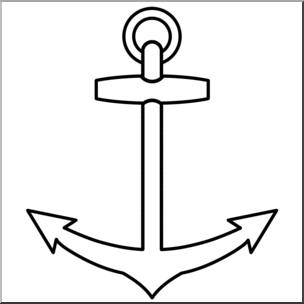 Clip Art: Anchor B&W – Abcteach