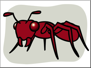 Clip Art: Basic Words: Ant Color Unlabeled