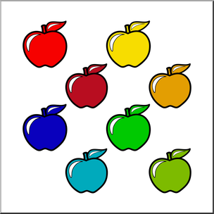Clip Art: Apples: Color Group Color