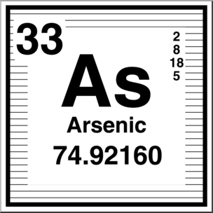Clip Art: Elements: Arsenic B&W