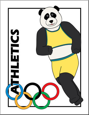 Clip Art: Summer Olympics Medal Grayscale – Abcteach
