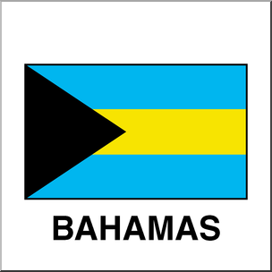 Clip Art: Flags: Bahamas Color – Abcteach