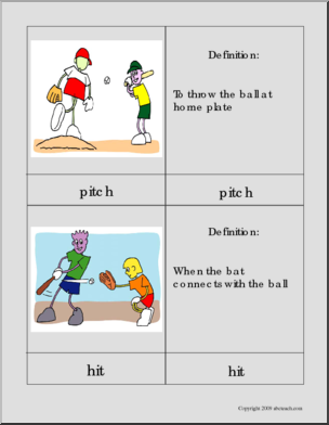 Flashcards: Baseball: Terminology