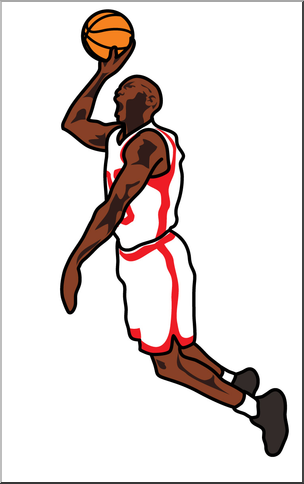 Clip Art: Basketball Player 01 Color