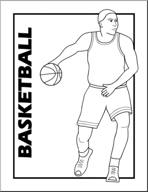 Clip Art: Basketball B&W