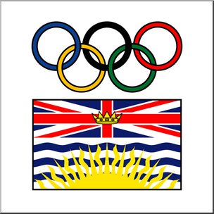 Clip Art: Winter Olympics British Columbia Color