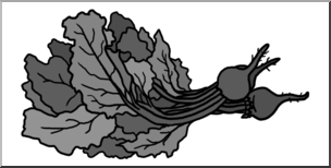 Clip Art: Beets Grayscale