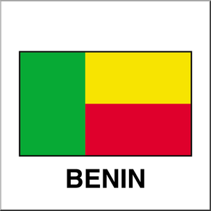 Clip Art: Flags: Benin Color