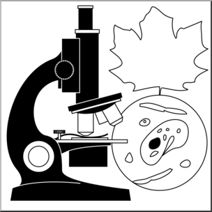 Clip Art: Science Icon: Biology B&W