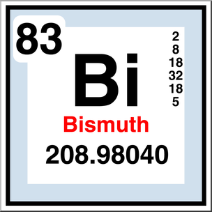 Clip Art: Elements: Bismuth Color
