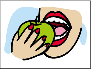 Clip Art: Basic Words: Bite Color Unlabeled – Abcteach