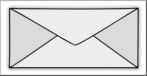 Clip Art: Recycle: Business Envelope 1 Color 2