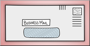 Clip Art: Recycle: Business Envelope 2 Color 1