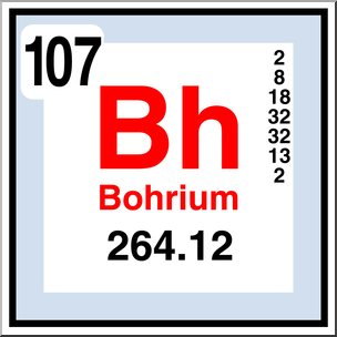 Clip Art: Elements: Bohrium Color