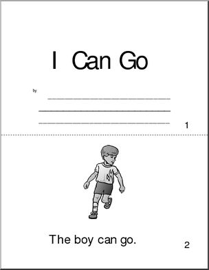 Early Reader: The, Can, Go (b/w version) – Abcteach