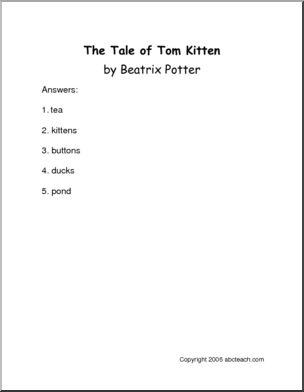 The Tale of Tom Kitten (primary) Book