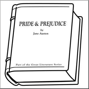 Clip Art: Book: Pride and Prejudice B&W – Abcteach