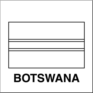 Clip Art Flags Botswana B W Abcteach