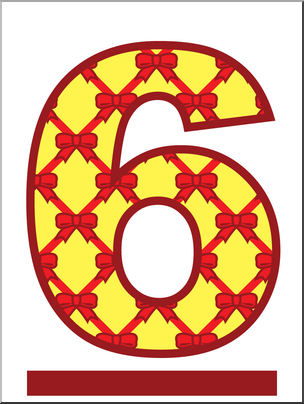 Clip Art: Number Set 8: Presents 06 Color – Abcteach