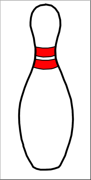 Clip Art: Bowling Pin Color – Abcteach