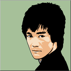 Clip Art: Bruce Lee Color