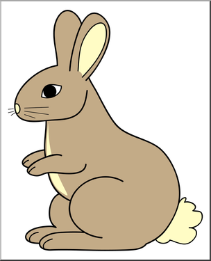 Clip Art: Cartoon Bunny 1 Color 2 – Abcteach