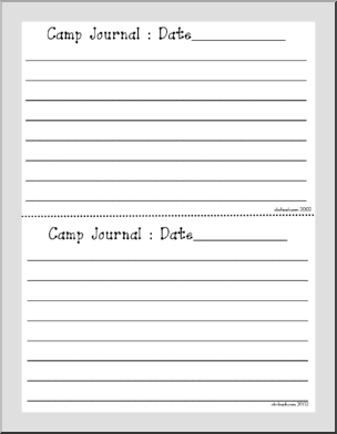 Camp (elem/upper elem) Journal