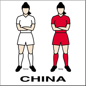 Clip Art: Women’s Uniforms: China Color