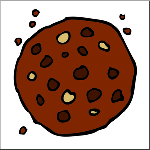 Clip Art: Chocolate Chip Cookie Color