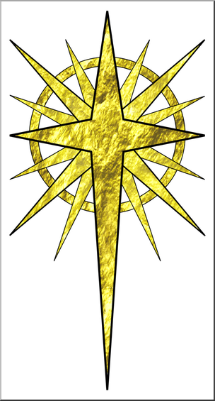 religious christmas star clipart