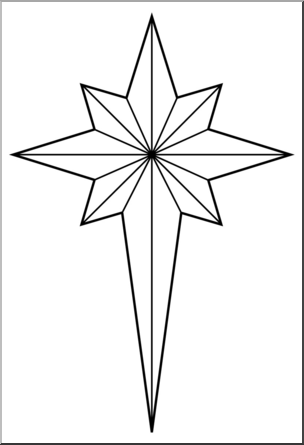 religious christmas star clipart