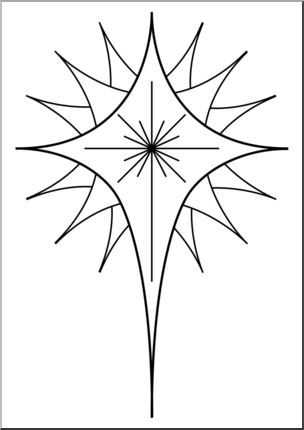 religious christmas star clipart