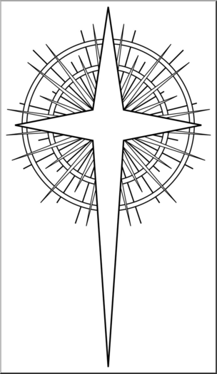 religious christmas star clipart