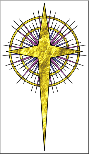 religious christmas star clipart