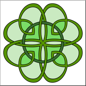 Clip Art: Clover 10 Color 2 – Abcteach