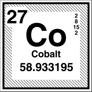 Clip Art: Elements: Cobalt B&W