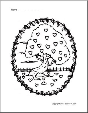 Coloring Page: Tree โ Abcteach