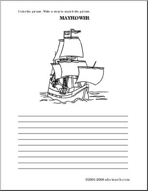 Mayflower (elem) Color and Write